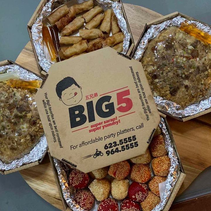 BIG5 branded boxes with assorted party platters